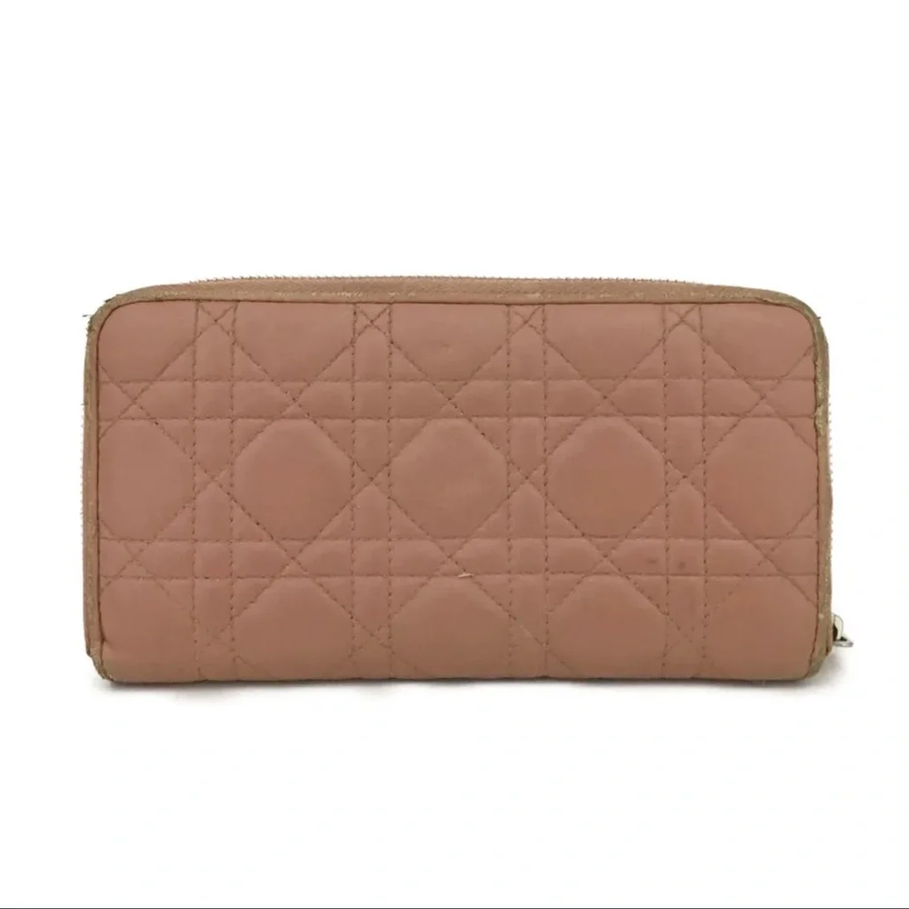 Christian Dior Cannage Leather Bifold Long Wallet /4U0595